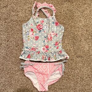 Cheeky Plum Polka Dot and Floral Swimwear